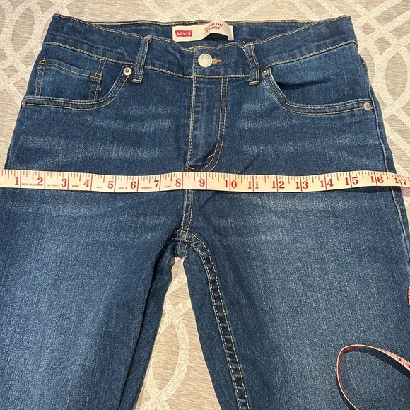 Levis 511 Slim women Jeans size regular 16 W28 L30 dark blue 16 fits XL - Picture 9 of 11